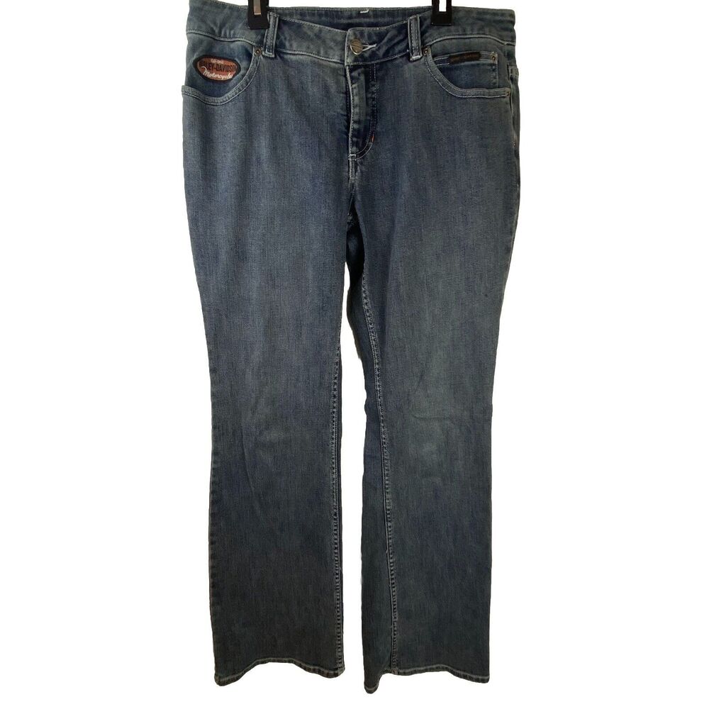 Harley Davidson Womens Bootcut Jeans Size 8 Long